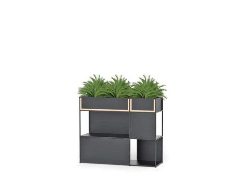 Caroline Display shelving With Planter Boxes  SB-CD-PBD-FW01