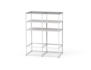 Caroline Freestanding Display Element with Glass Top SF-TG06