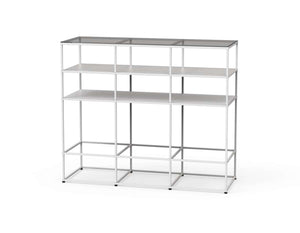 Caroline Freestanding Display Element with Glass Top SF-TG07