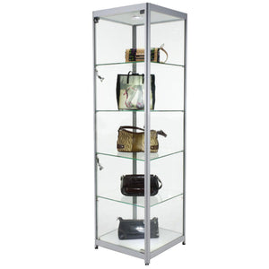 Element Glass Tower Shop Display Cabinet 60cm wide 60cm deep Display Cabinets Direct