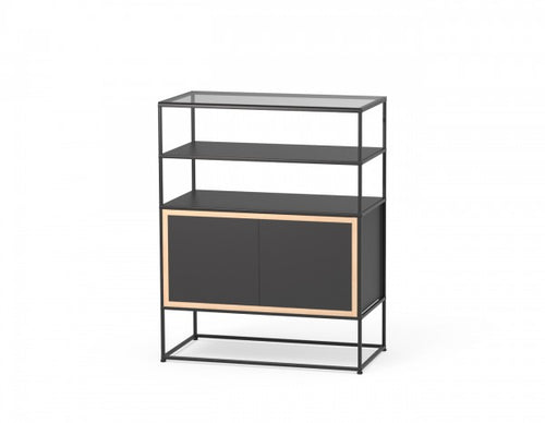 Caroline Display Shelving Furniture With Glass Top MR-TG-CD07