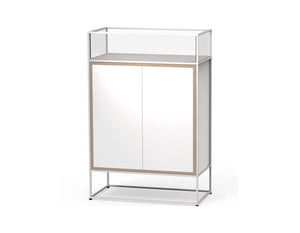 Caroline Display Shelving Furniture With Glass Top MR-TG-CD01