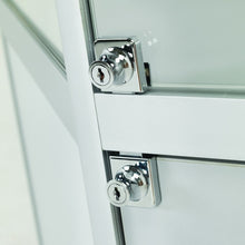 Vista Silver Display Cabinet Tall Narrow (with storage)