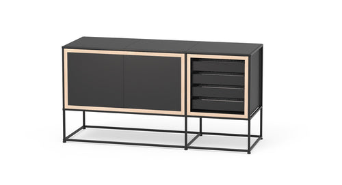 Caroline Display Storage With Trays and Doors SR-CD-TE08