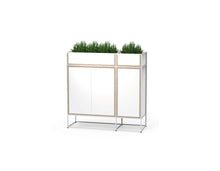 Caroline Display Storage With Planter Boxes and Doors SR-CD-PB07
