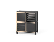 Caroline Display Shelving Trolley With Trays and Doors TR-CD09