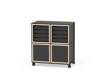 Caroline Display Shelving Trolley With Trays and Doors TR-CD10