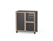 Caroline Display Shelving Trolley With Trays and Doors TR-CD08