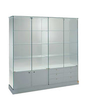 Premier 160CM Wide Glass Display Cabinet