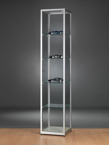 Aspire WMS 400 Glass Display Cabinet Silver