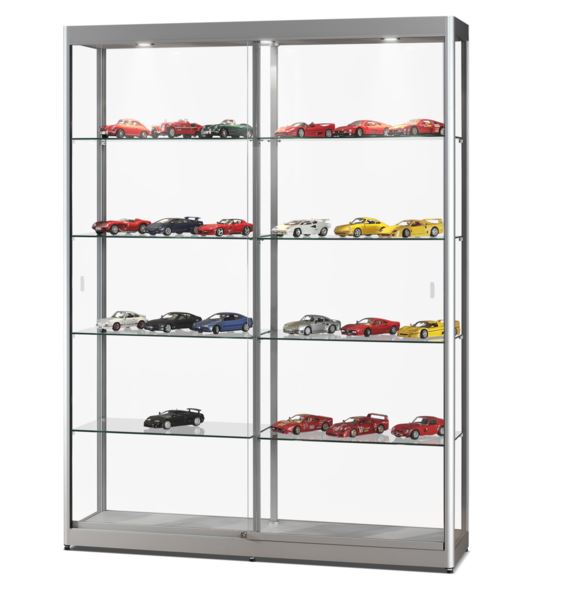 Aspire GPC 1500 Glass Display Cabinet Silver