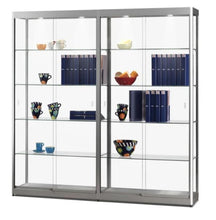 Aspire GPC 1976 Glass Display Cabinet Silver