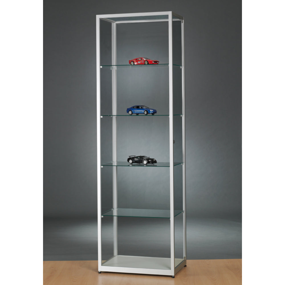 Aspire WMS 600 Glass Display Cabinet Silver