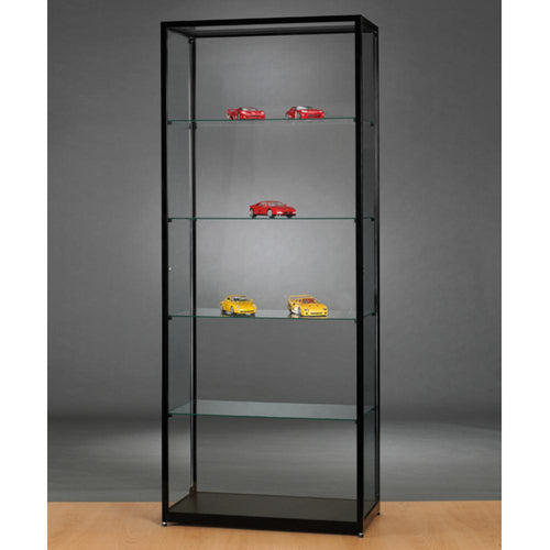 Aspire WMS 800 Side Opening Glass Display Cabinet Black