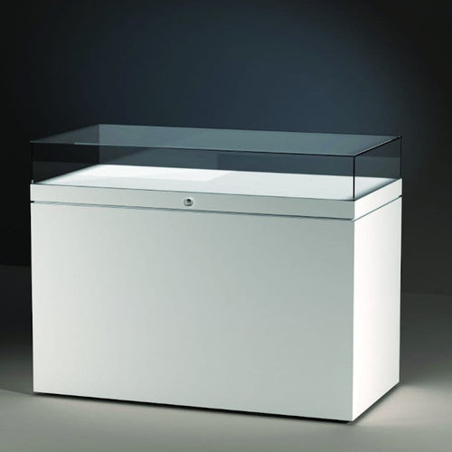 EXCEL Line T, Model C Display Case with Passive Climate Control (120cm wide, 30cm Glass Hood)