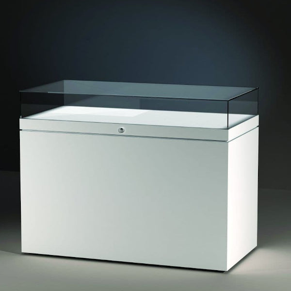EXCEL Line T, Model C Display Case with Passive Climate Control (150cm wide, 25cm Glass Hood)