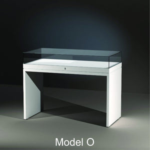 EXCEL Line T, Model O Display Case with Passive Climate Control (120cm wide, 30cm Glass Hood)