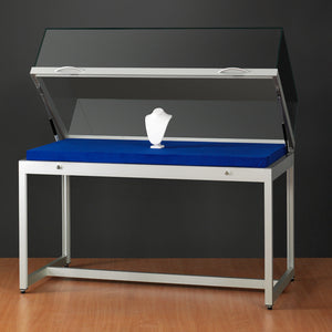 Genus TGV1000 Display Case with Gas Springs Silver Finish