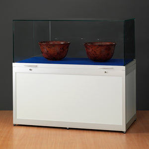 Genus TGV1000 Display Plinth with Gas Springs High Top Silver Finish