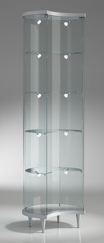 Elegance Lite 203/ML Crescent Shaped Display Showcase