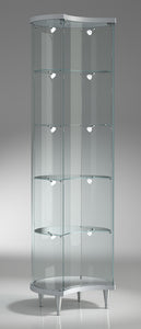Elegance Lite 203/ML Crescent Shaped Display Showcase