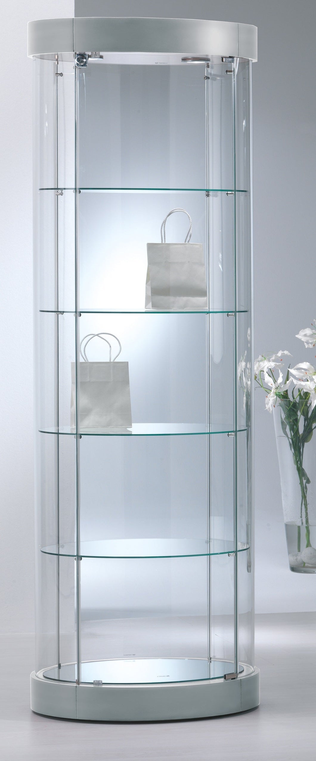 Elegance 209/OP Oval Display Showcase