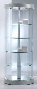 Elegance 209/RG Round Revolving Display Showcase