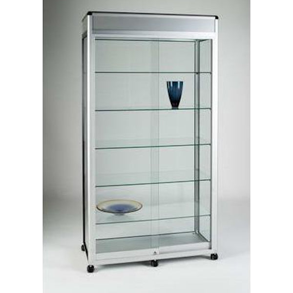 Britannia UB014 Aluminium Framed Tower Showcase with Header