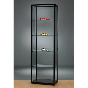 Aspire WMS 600 Glass Display Cabinet Black