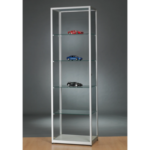 Aspire WMS 600 Glass Display Cabinet Silver