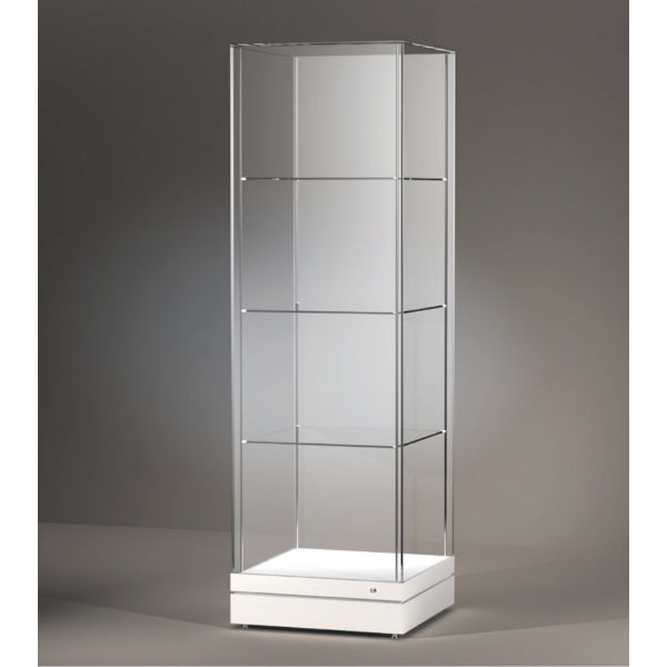 EXCEL Line F Freestanding Square Display Case with Passive Climate Control (80cm)