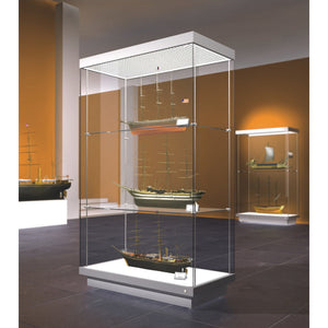 EXCEL Line F Freestanding Rectangle Display Case with Passive Climate Control 160cm
