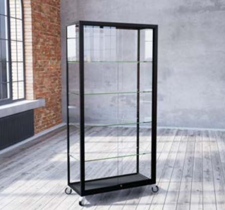 London PB13 Wide Glass Display Showcase