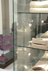 Premier 160 Midi Height Glass Cabinet