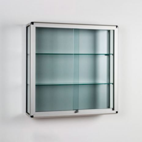 Wall mounted on sale glass display shelves